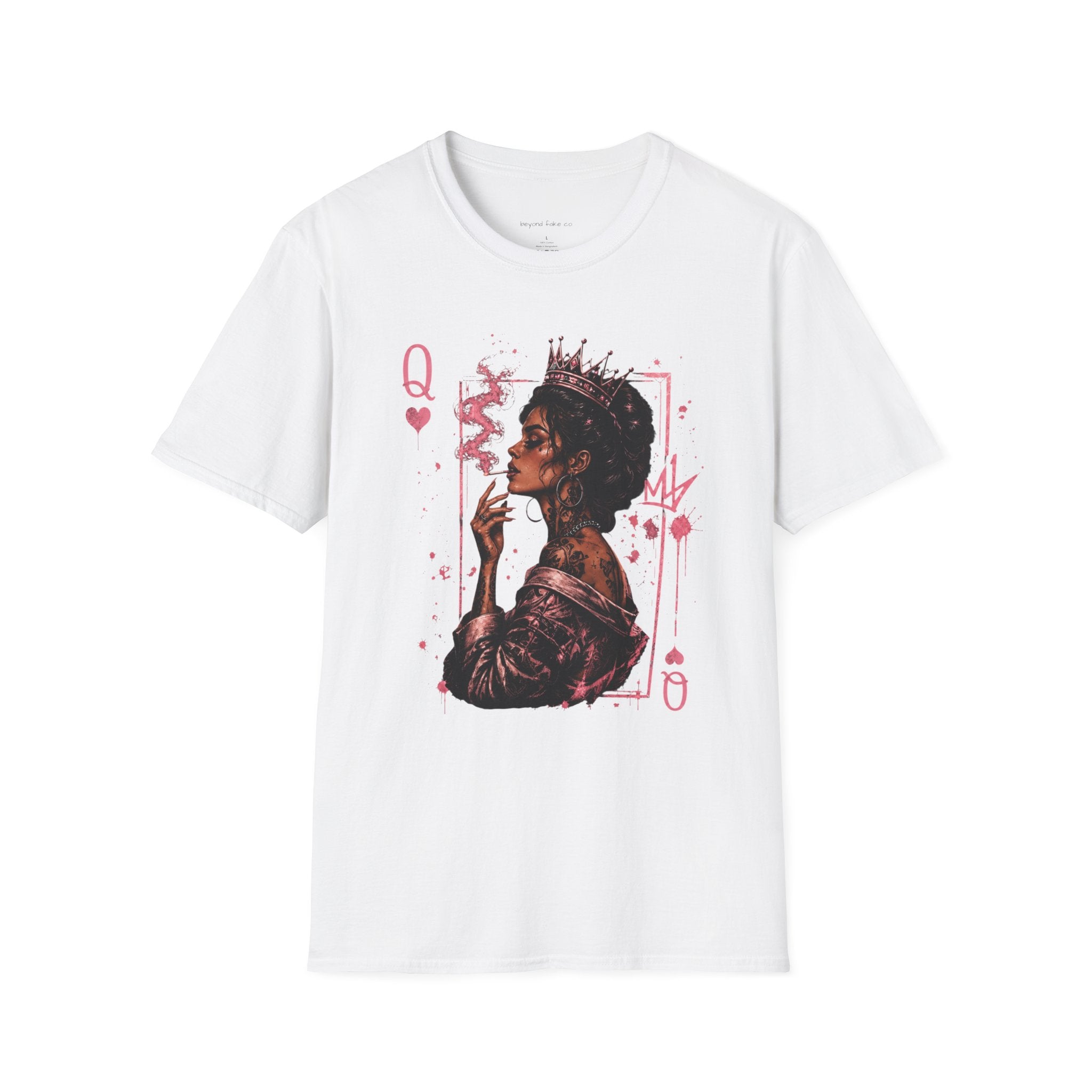 Pink Smoking Queen Graphic T-Shirt|Women's Streetwear
