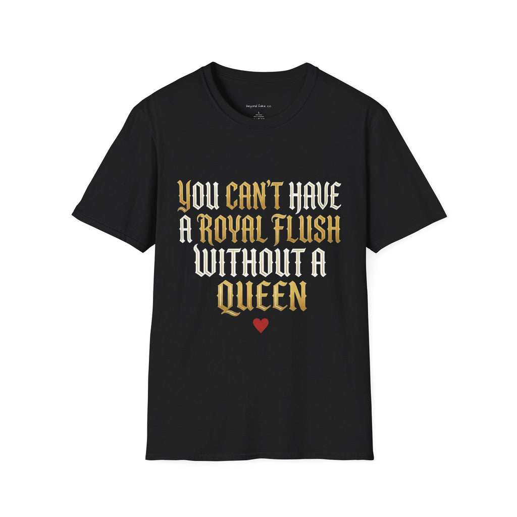 Royal Flush Queen Graphic T-Shirt | Edgy Streetwea