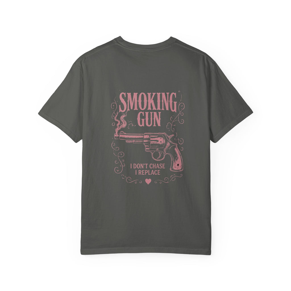 Smoking Gun Back Graphic T-Shirt|Streetwear Print Tee
