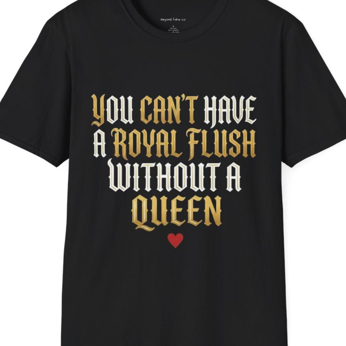 Royal Flush Queen Graphic T-Shirt | Edgy Streetwea
