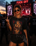 F OFF Queen Graphic T-Shirt | Edgy Streetwear