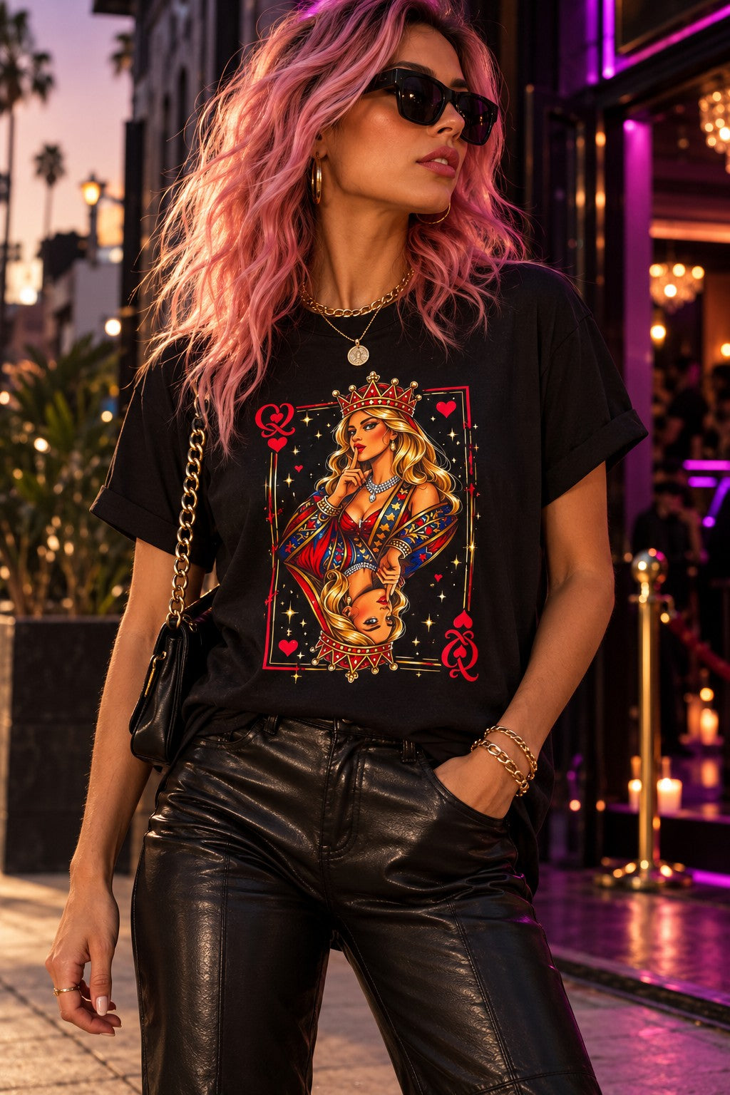 Shhh Queen Heavy Cotton Front Graphic Tee
