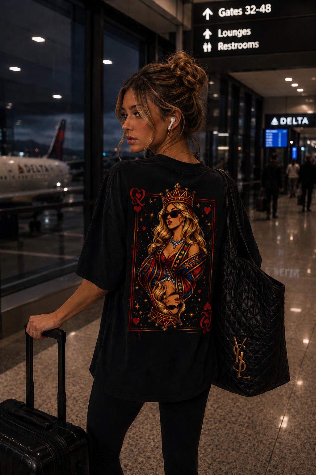 Sunglasses Queen Graphic T-Shirt | Women's Streetwear
